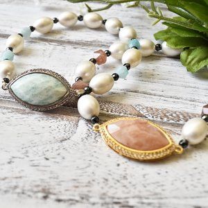 Freshwater Pearl Natural Stone Bracelet